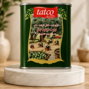 : Tatco brand Virgin Olive Oil tin from Saudi Arabia, 175ml premium quality